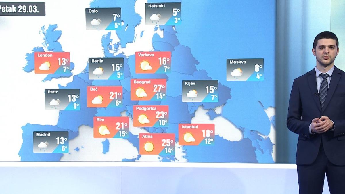 Pretežno sunčano i toplo temperatura do 24 stepena Servisne