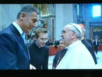 Pope Francis and Djukanovic meeting Pope Francis and Djukanovic meeting