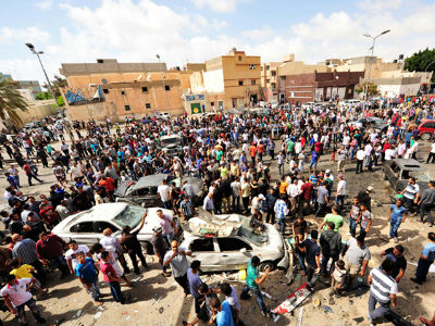 Deadly car bomb near Benghazi hospital Deadly car bomb near Benghazi hospital