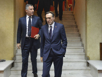 Kod Đukanovića prijem, Krivokapić na Lovćenu Kod Đukanovića prijem, Krivokapić na Lovćenu