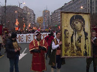 Moleban ispred Hrama svetog Save