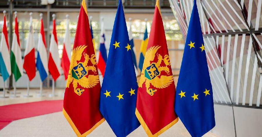 Evropska unija Crna Gora EU Zastava Gov