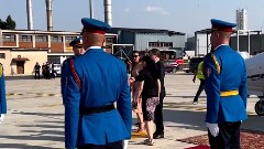 Počasna garda za ispraćaj crnogorske delegacije