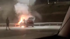 Još jedan automobil zapalio se večeras na auto-putu