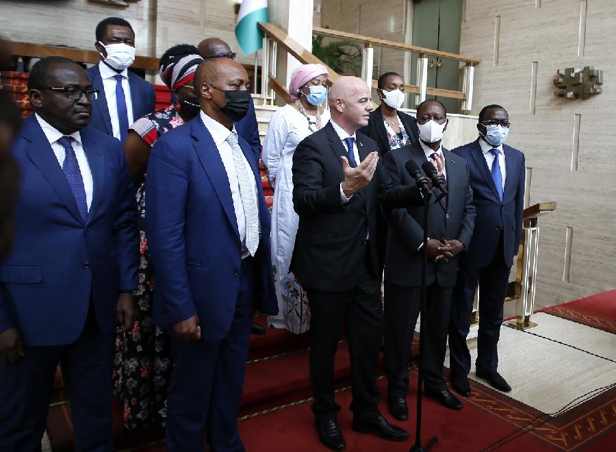 Infantino na jednom od sastanaka u CAF