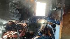 Колашин: Изгорjела унутрашњост куће