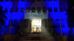 Скупштина вечерас освијетљена натписом "WeRemember"