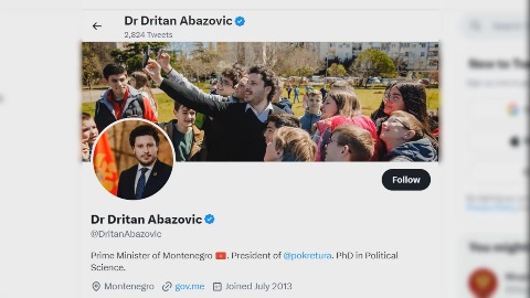 Tviter nalog Dritana Abazovića među najuticajnijim thumb2.jpg