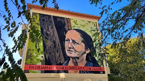 Ljeposava iz serije "Đekna" dobila mural u Podgorici thumb2.jpg