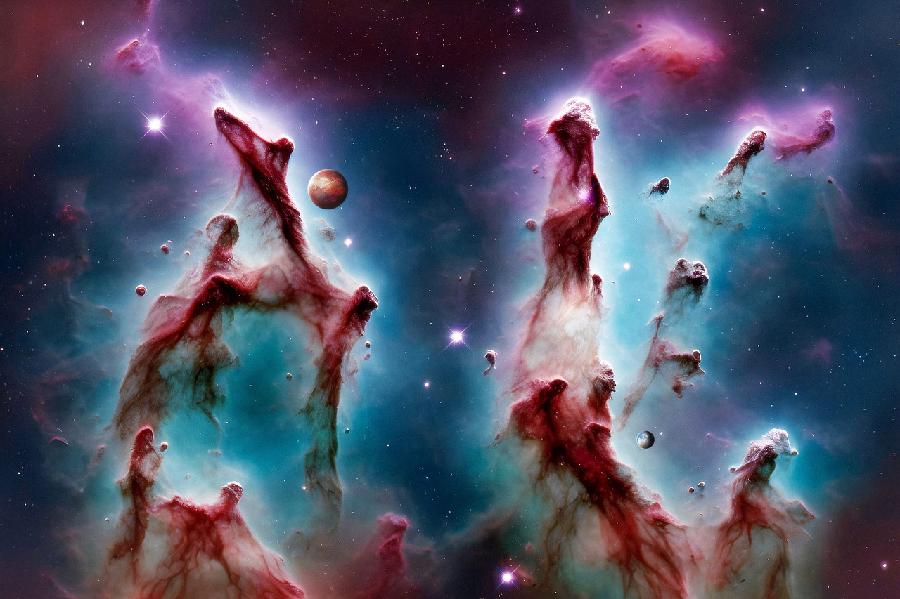 Oblak iz kojeg izlaze protozvijezde toliko je gust da svjetlost zvijezda iza njega ne može dospjeti do Veba (foto:Pixabay)