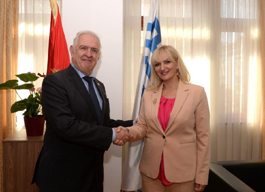 Borovinić Bojović sa ambasadorom Rumunije 