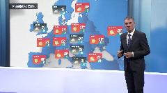 На сјеверу киша, на југу облачно са сунчаним периодима