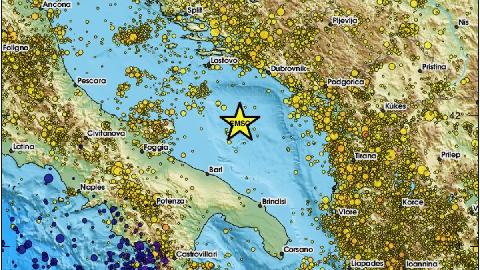 Zemljotres u Jadranskom moru, osjetio se u Crnoj Gori