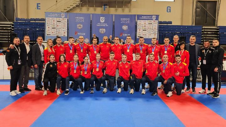 Crnogorskim karatistima 11 medalja