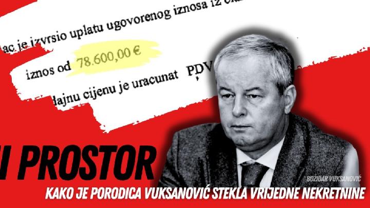 Tužilaštvo neće provjeravati otkud Vuksanoviću 270 hiljada eura 
