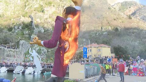 Spaljivanjem Trofaznog završene kotorske karnevalske fešte 