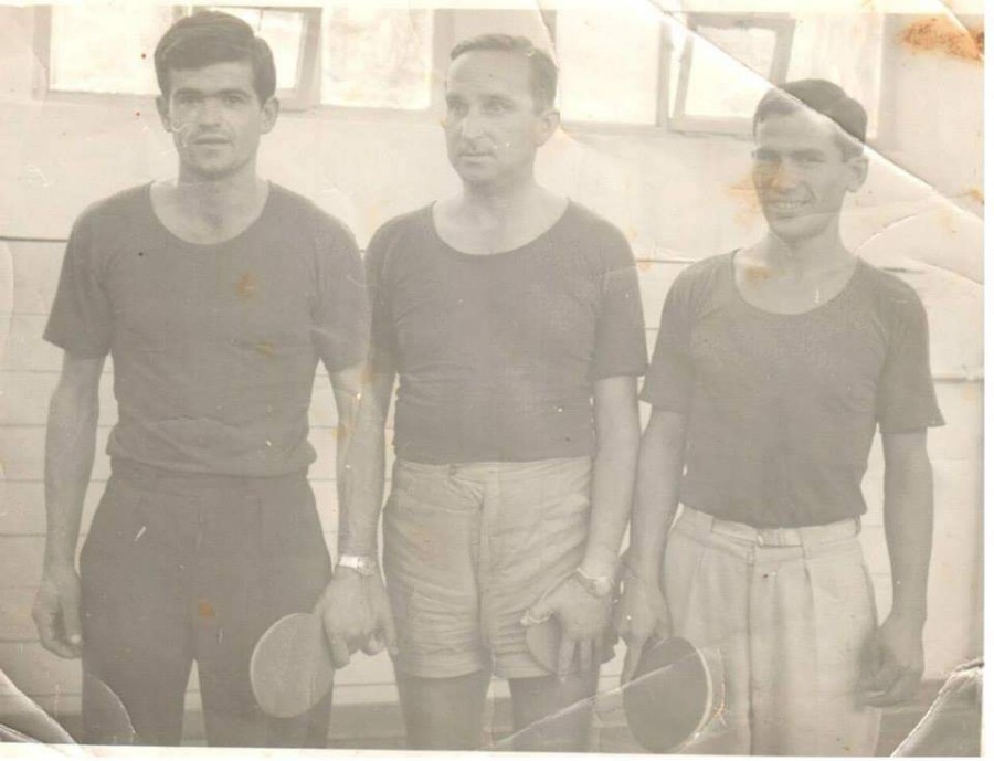 STK Budućnost tokom 50-ih:  Milutin Mico Maraš, Boro Šoć i Mustafa Capa Lekić