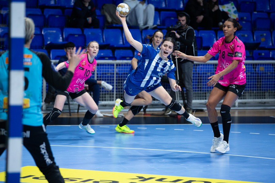 Nikolina Marković daje drugi gol za Budućnost na večerašnjem meču