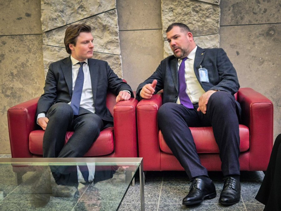 Krapović sa ministrom odbrane Kraljevine Nizozemske Rubenom Brekelmansom