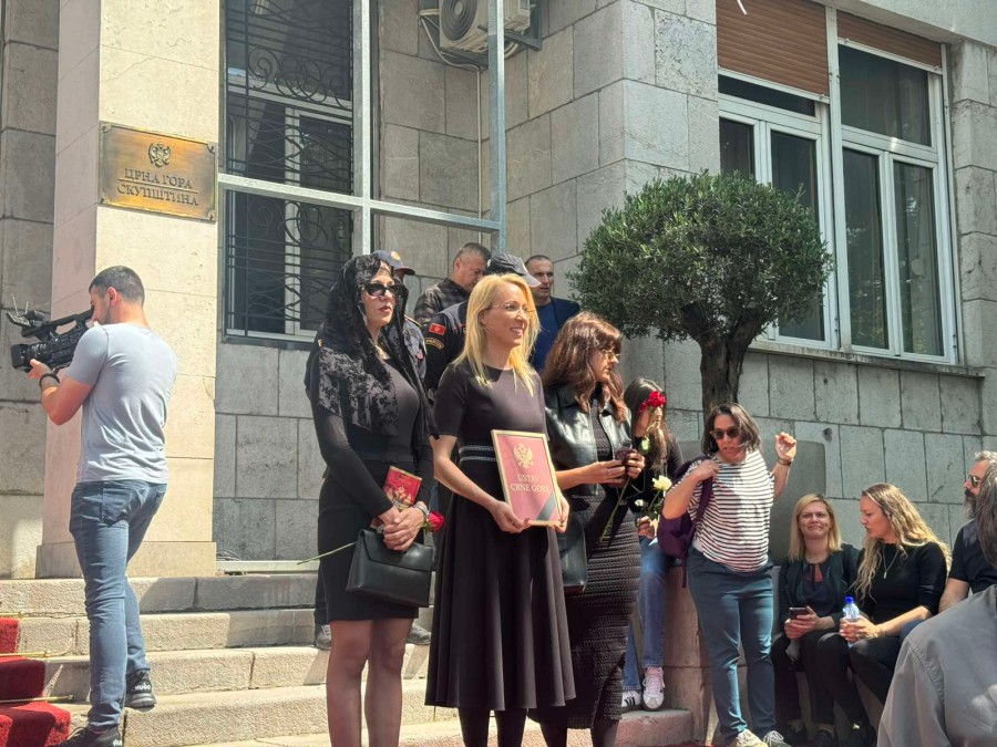 Sa performansa ispred Skupštine