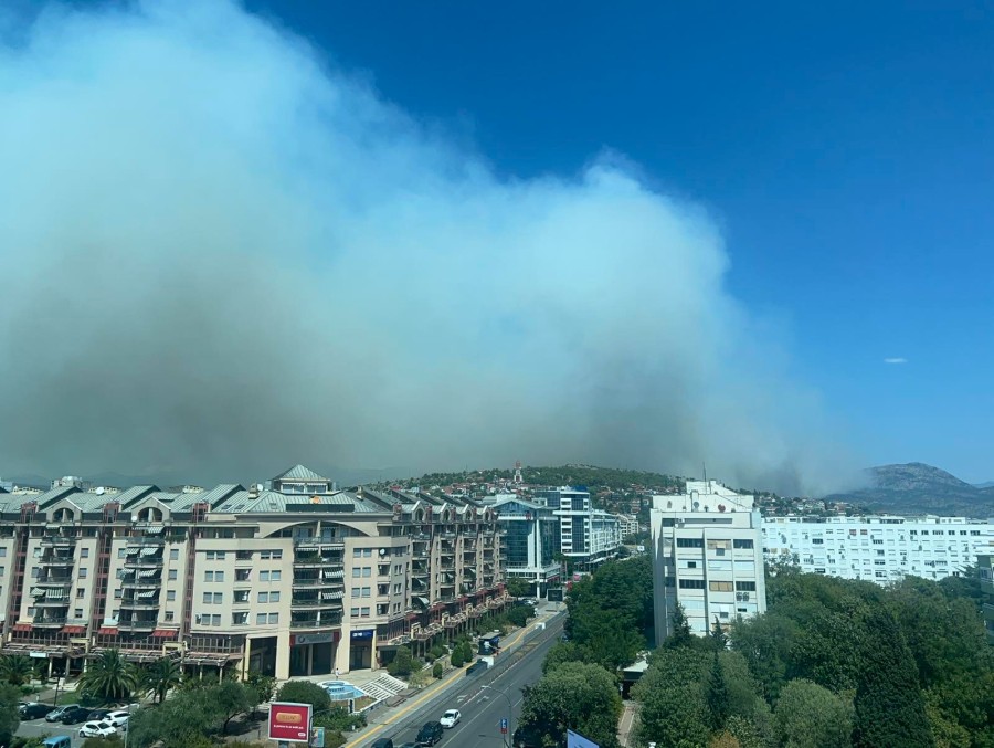 Gust dim iznad Podgorice