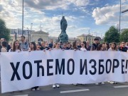 Studenti traže izbore na protestu u Beogradu