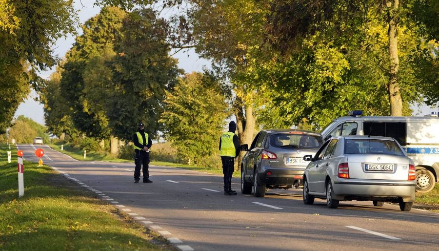 Poljska policija u blizini granice sa Bjelorusijom (Foto: Guliver)